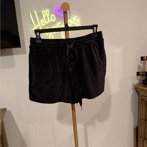 Elegant Black High Waist Women's Shorts